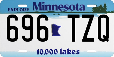 MN license plate 696TZQ