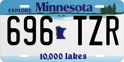 MN license plate 696TZR