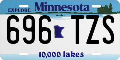 MN license plate 696TZS
