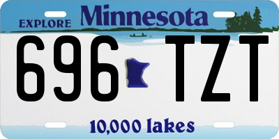 MN license plate 696TZT
