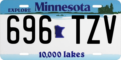 MN license plate 696TZV