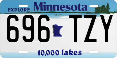 MN license plate 696TZY