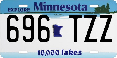 MN license plate 696TZZ