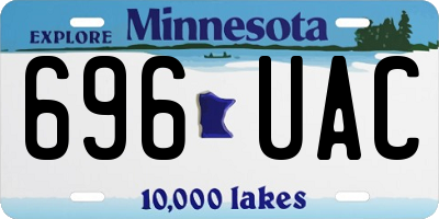 MN license plate 696UAC