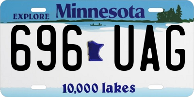 MN license plate 696UAG