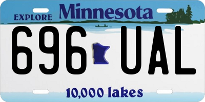 MN license plate 696UAL