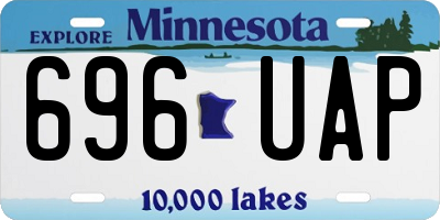 MN license plate 696UAP