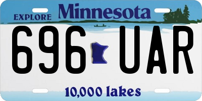 MN license plate 696UAR