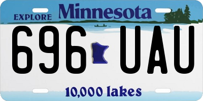 MN license plate 696UAU