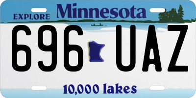MN license plate 696UAZ