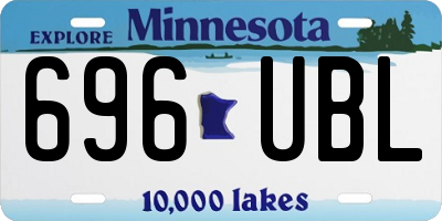 MN license plate 696UBL