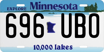 MN license plate 696UBO