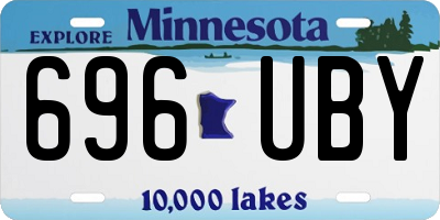 MN license plate 696UBY