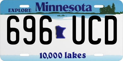 MN license plate 696UCD