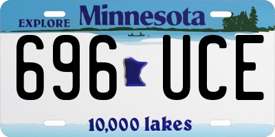 MN license plate 696UCE