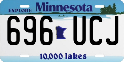 MN license plate 696UCJ