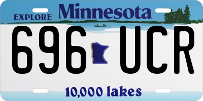 MN license plate 696UCR
