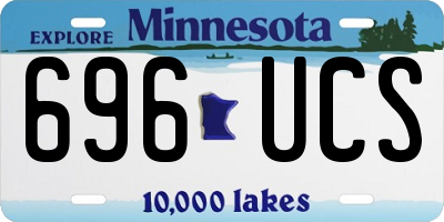 MN license plate 696UCS