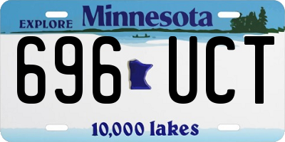 MN license plate 696UCT