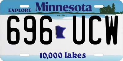 MN license plate 696UCW