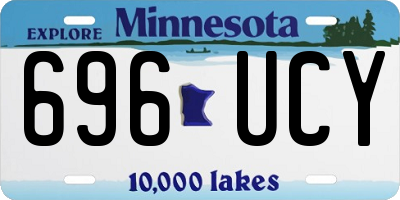 MN license plate 696UCY