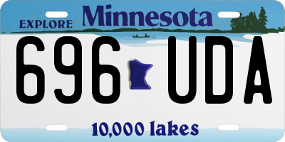 MN license plate 696UDA