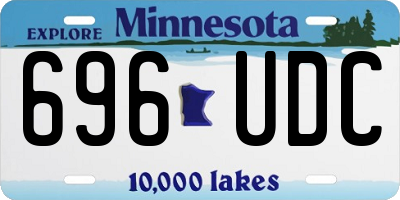 MN license plate 696UDC