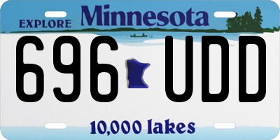 MN license plate 696UDD