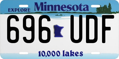 MN license plate 696UDF