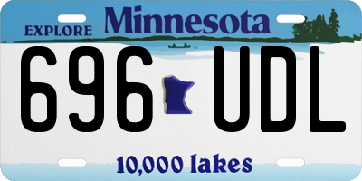 MN license plate 696UDL