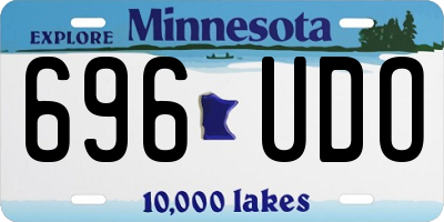 MN license plate 696UDO