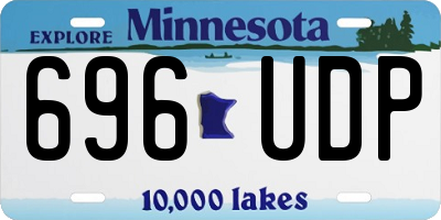 MN license plate 696UDP