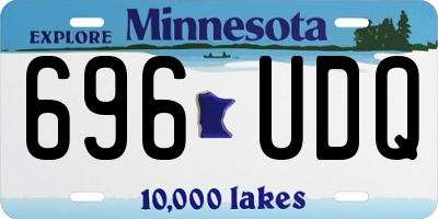 MN license plate 696UDQ