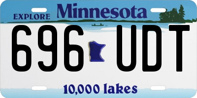 MN license plate 696UDT