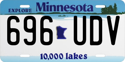 MN license plate 696UDV