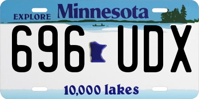 MN license plate 696UDX