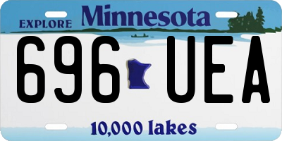 MN license plate 696UEA