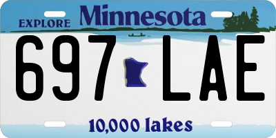 MN license plate 697LAE