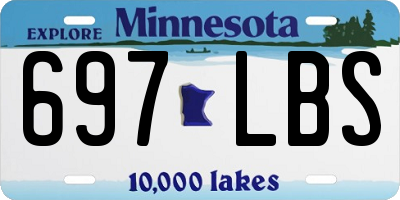 MN license plate 697LBS