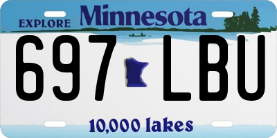MN license plate 697LBU