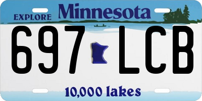 MN license plate 697LCB