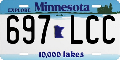 MN license plate 697LCC