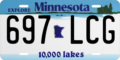 MN license plate 697LCG