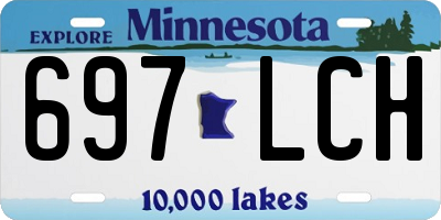 MN license plate 697LCH