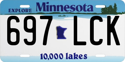 MN license plate 697LCK