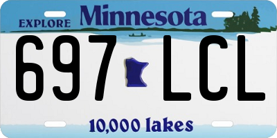 MN license plate 697LCL