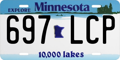 MN license plate 697LCP