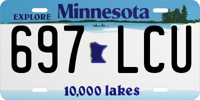 MN license plate 697LCU