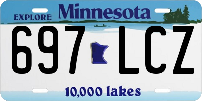 MN license plate 697LCZ