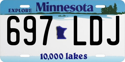 MN license plate 697LDJ